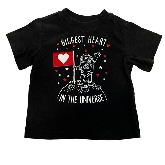 Way to Celebrate Valentine Tee 12 Months Unisex Astronaut - Picture 3 of 4